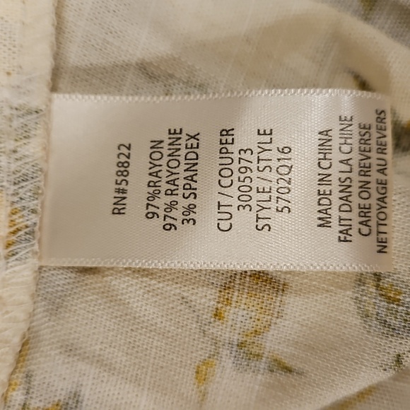 💕MAX STUDIO💕 Ruffle Tiered Midi Skirt ~ Natural Lemon Harvest XL NWT - Picture 13 of 14